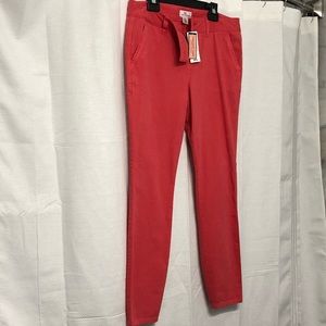 Vineyard Vines coral skinny utility pant size 4